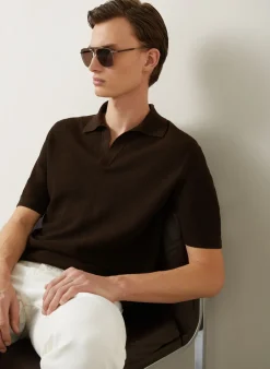 Strick-Poloshirt