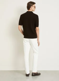 Strick-Poloshirt