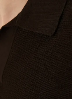 Strick-Poloshirt
