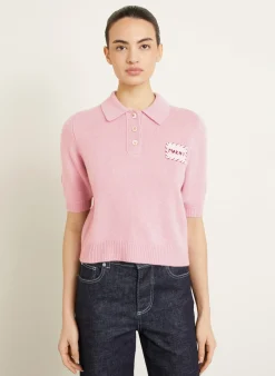 Strick-Poloshirt aus Cashmere