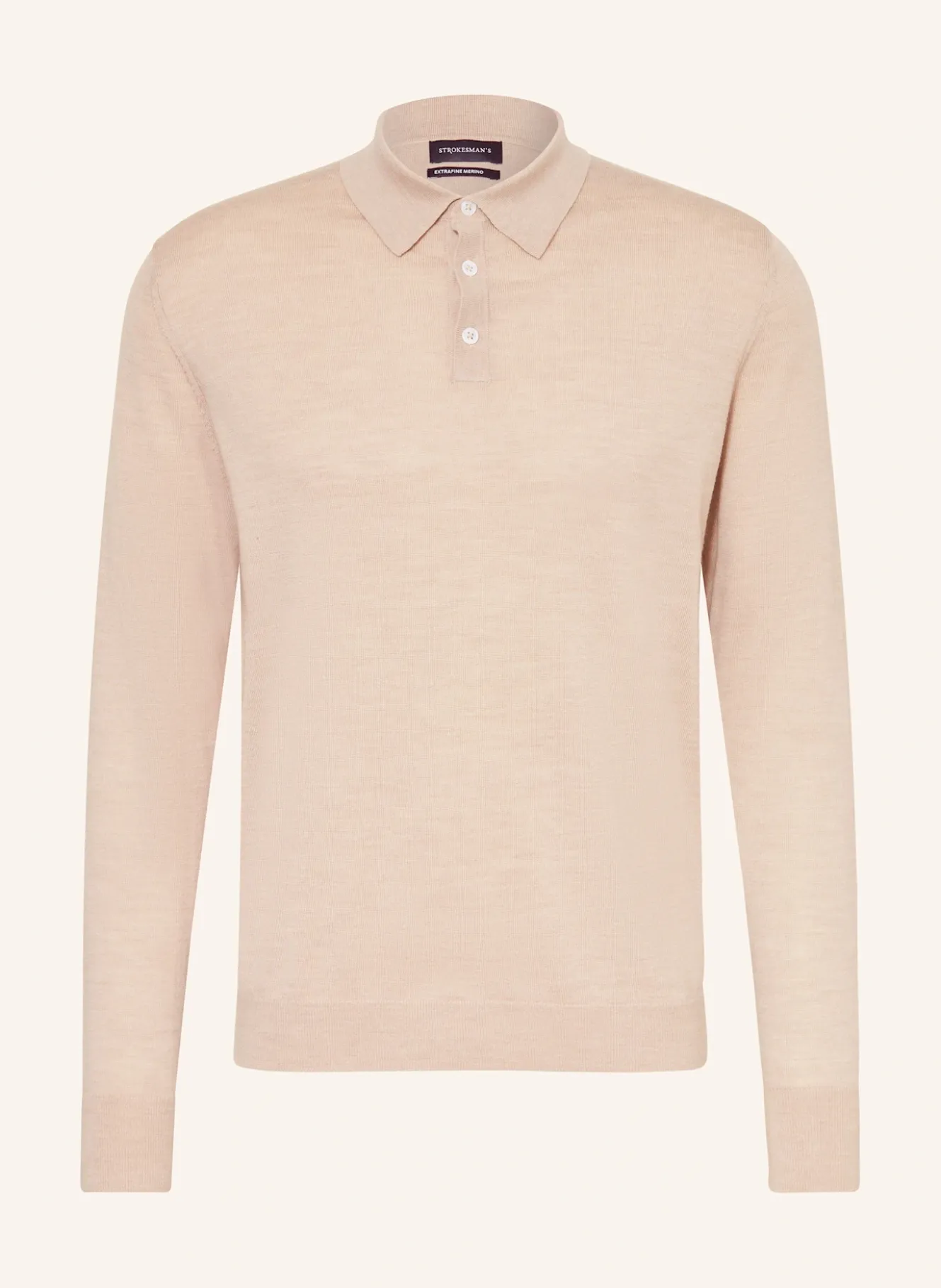 Strick-Poloshirt aus Merinowolle
