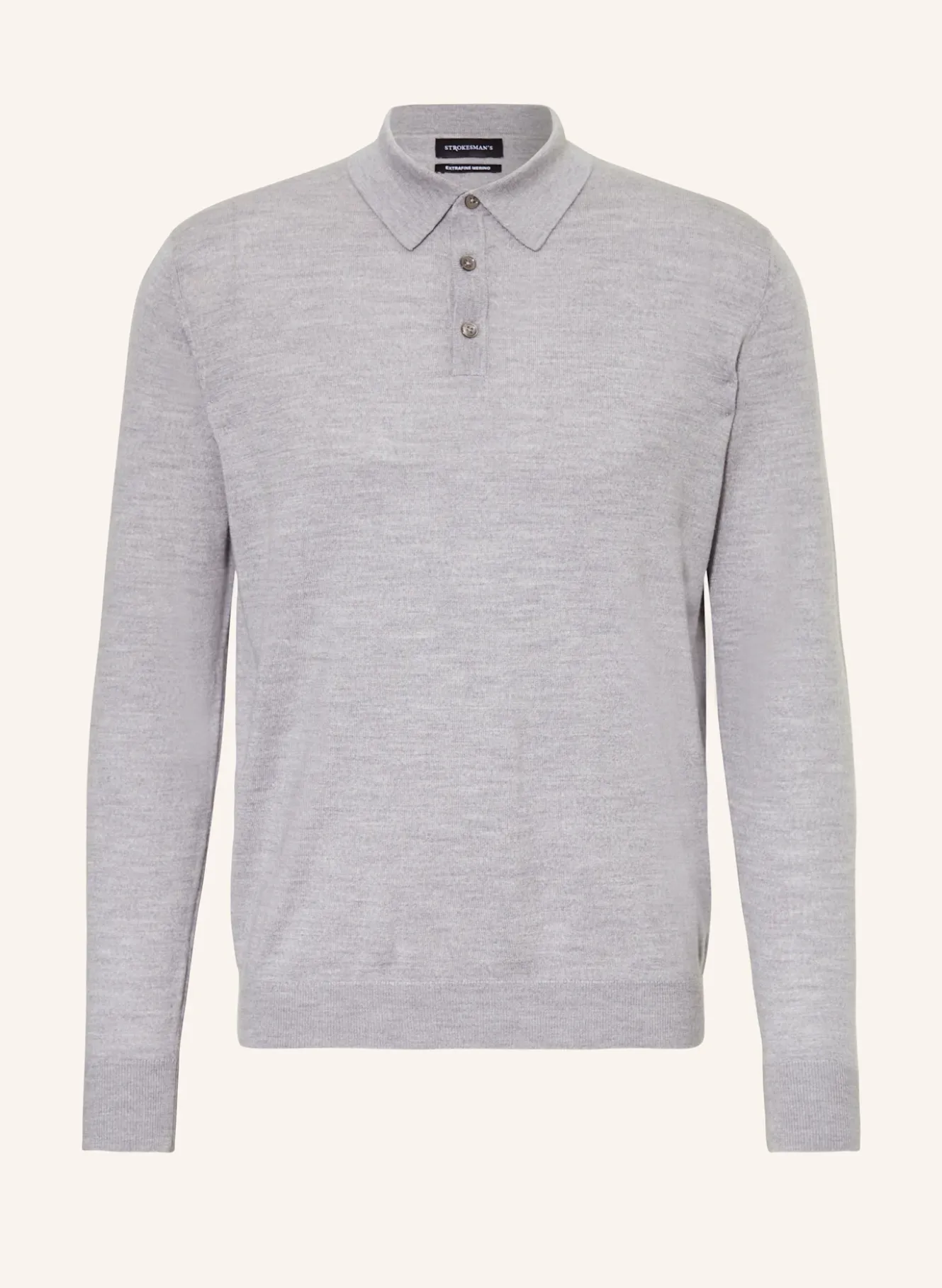 Strick-Poloshirt aus Merinowolle