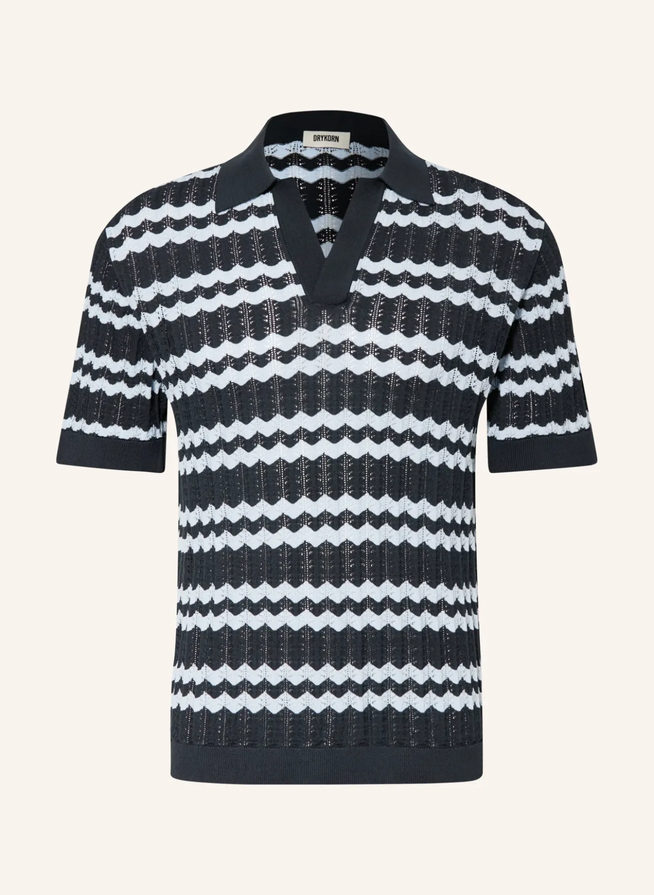 Strick-Poloshirt LAURENZZO Regular Fit