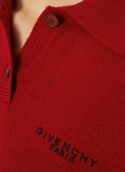 Strick-Poloshirt mit Cashmere