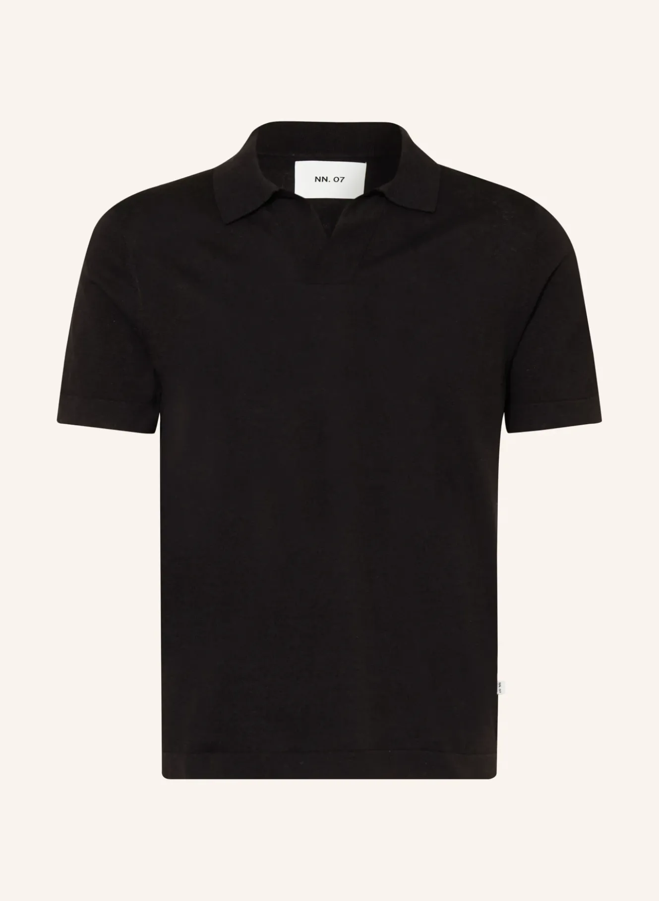 Strick-Poloshirt RYAN mit Leinen