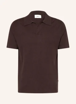 Strick-Poloshirt RYAN mit Leinen