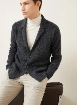Stricksakko Regular Fit aus Cashmere