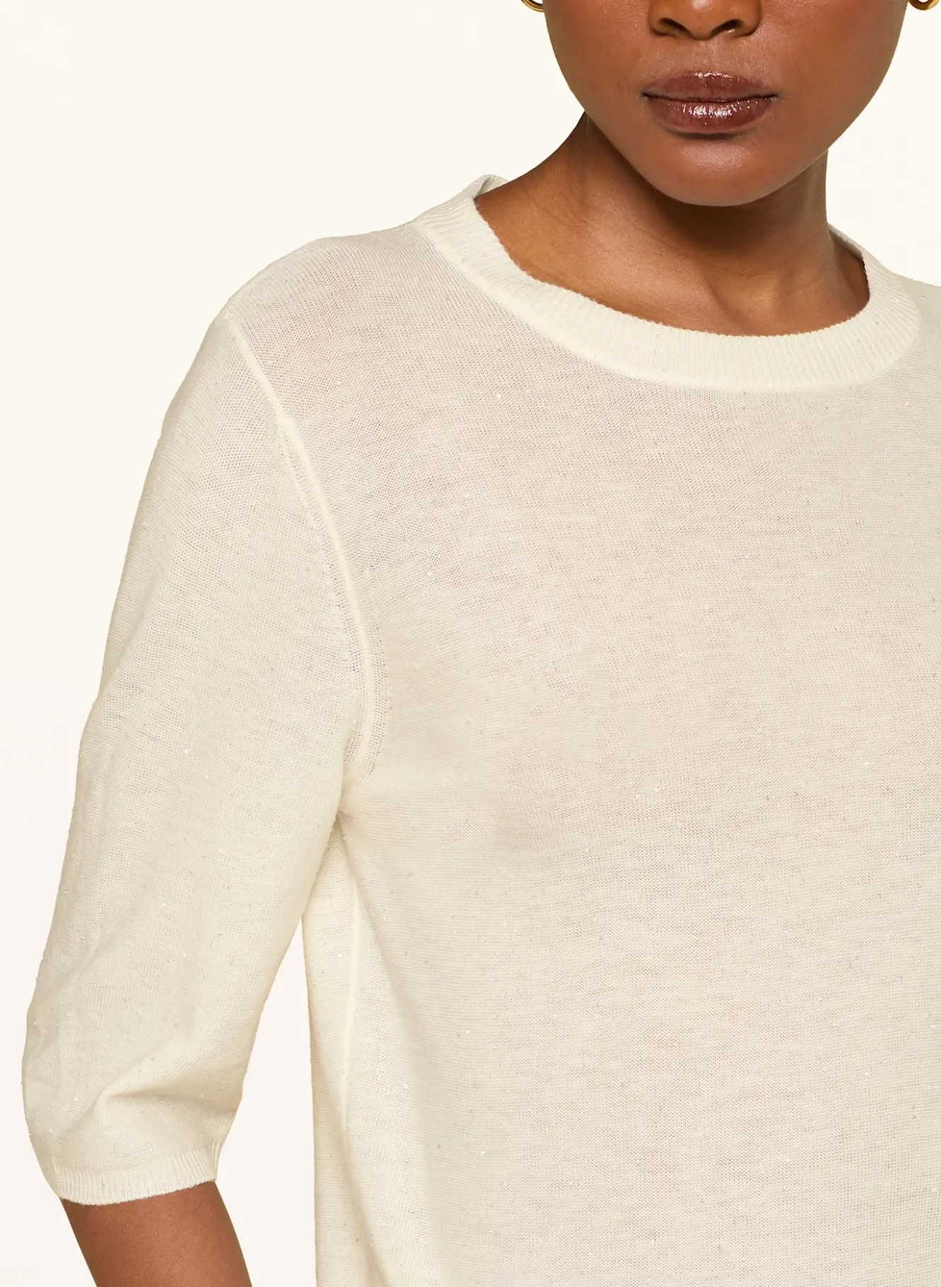 Strickshirt mit Pailletten