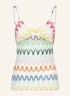 Stricktop mit Glitzergarn