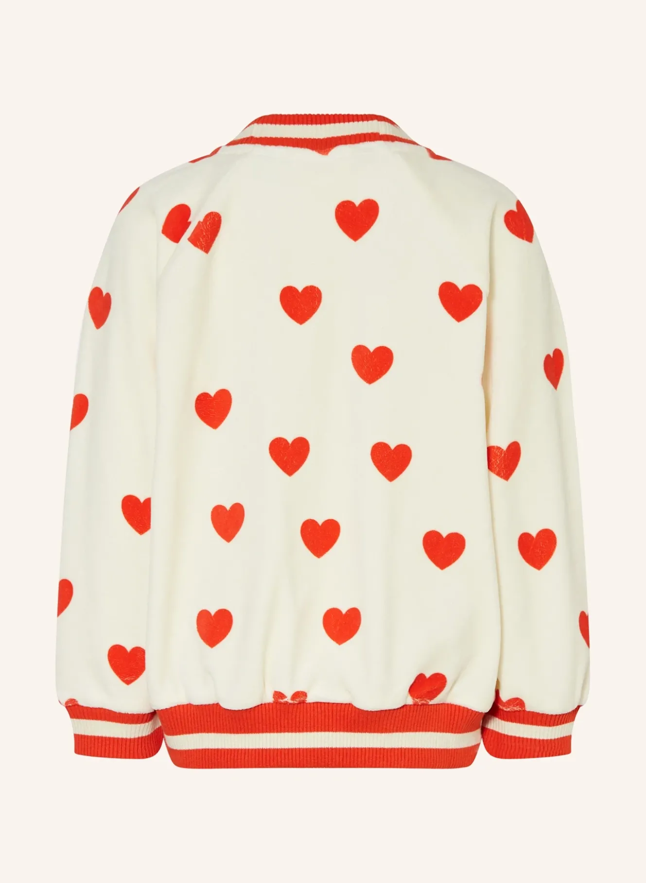 Sweatjacke aus Samt
