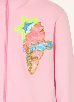 Sweatjacke mit Pailletten