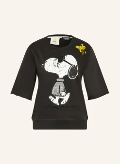 Sweatshirt mit 3/4-Arm und Schmucksteinen