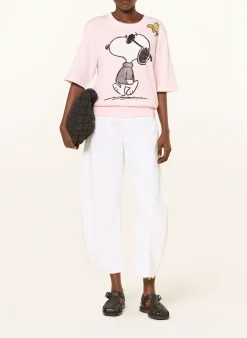 Sweatshirt mit 3/4-Arm und Schmucksteinen