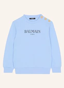 Sweatshirt mit Balmain Paris-Print
