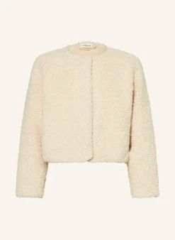 Teddyfell-Jacke mit Glitzergarn