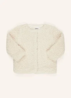 Teddyfell-Jacke mit Glitzergarn