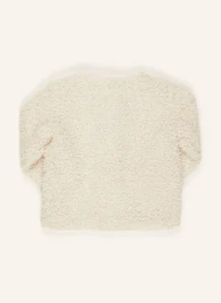 Teddyfell-Jacke mit Glitzergarn