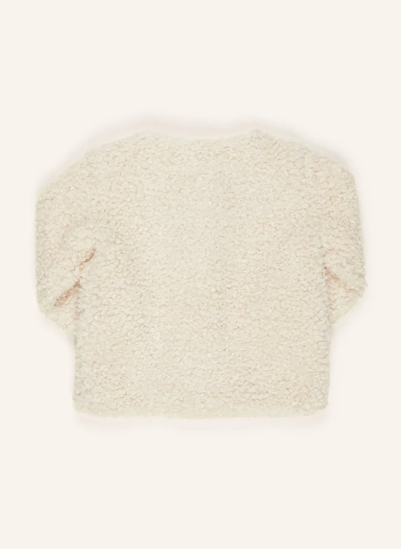 Teddyfell-Jacke mit Glitzergarn