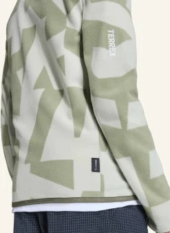 TERREX MULTI PRINTED KIDS FLEECEJACKE, DURCHGEHENDER REISSVERSCHLUSS