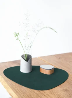 Tischset CURVE L aus Leder
