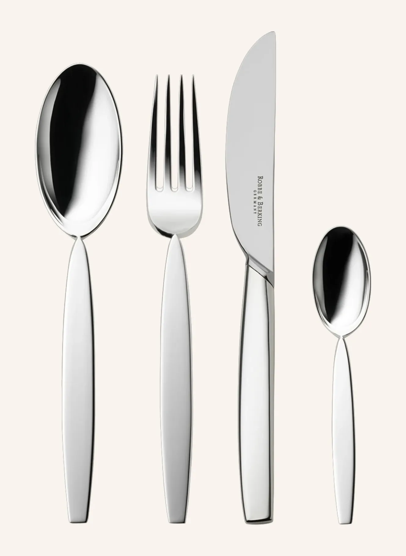 4-tlg. Besteckset 12"