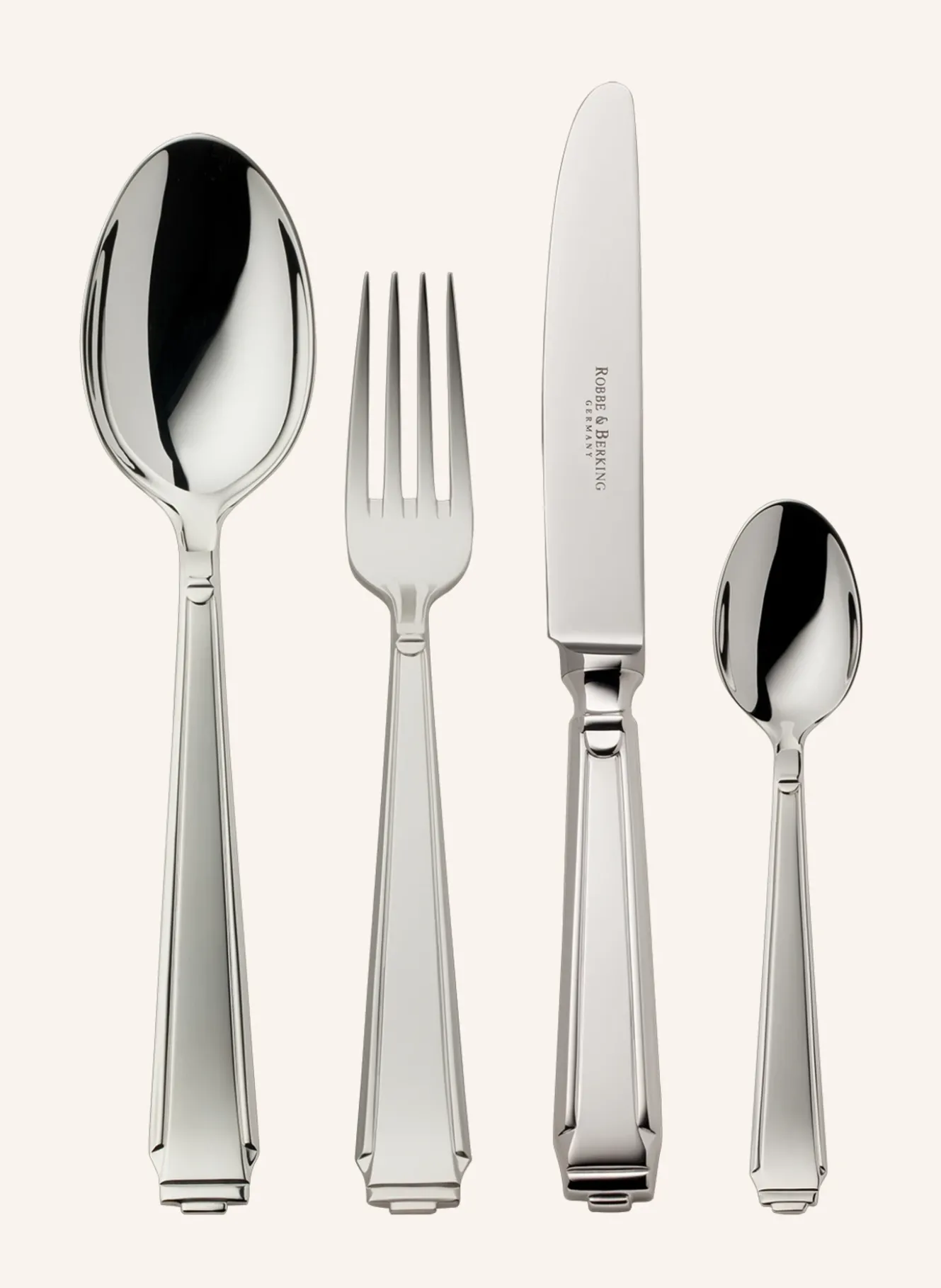 4-tlg. Besteckset ART DECO