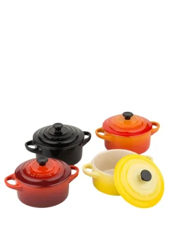 4-tlg. Set: Mini-Cocottes FEUER UND FLAMME