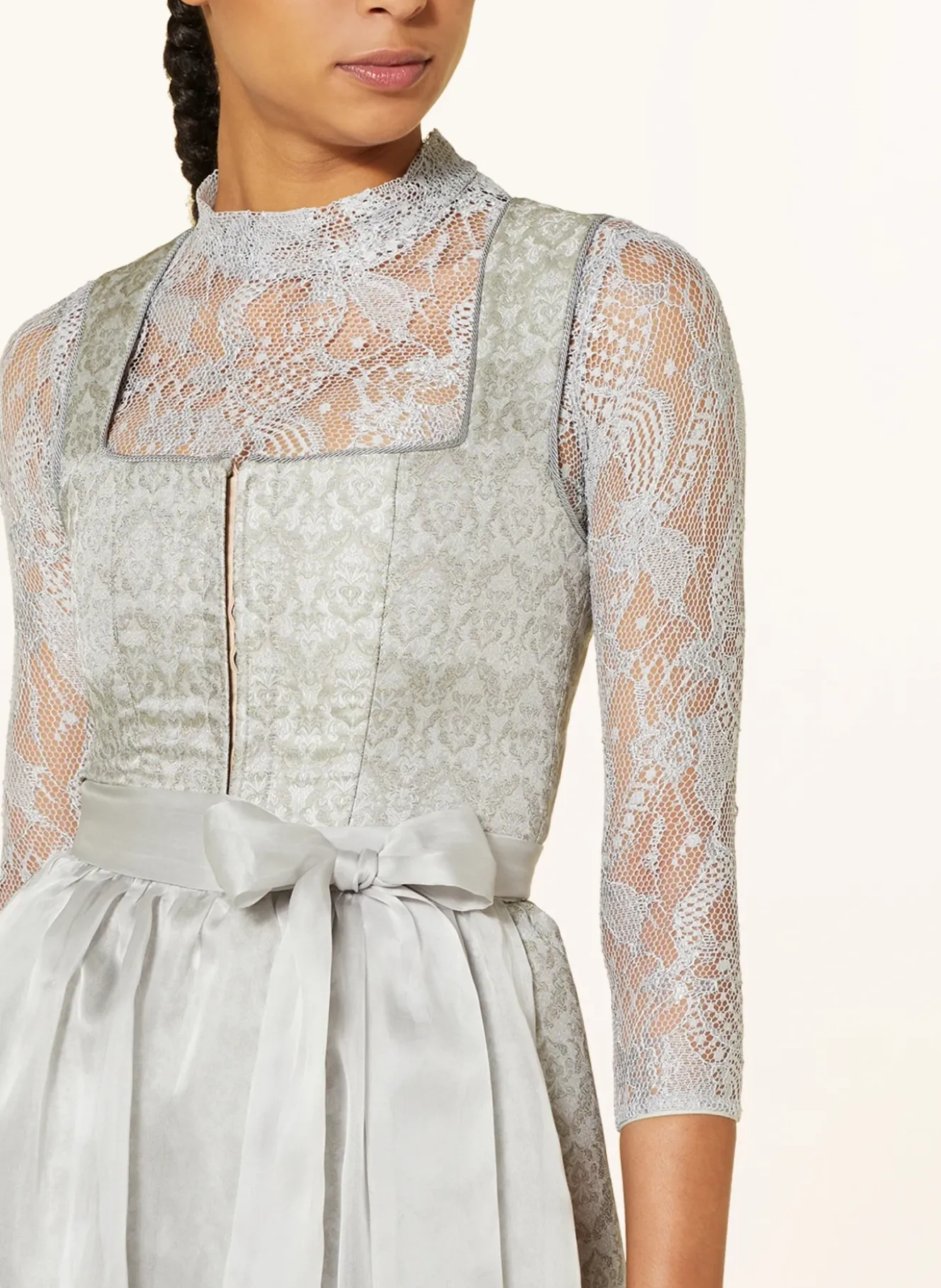 Trachtenbluse LINA aus Spitze mit 3/4-Arm
