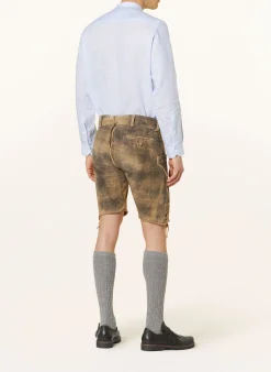 Trachtenhemd Comfort Fit aus Leinen und Stehkragen