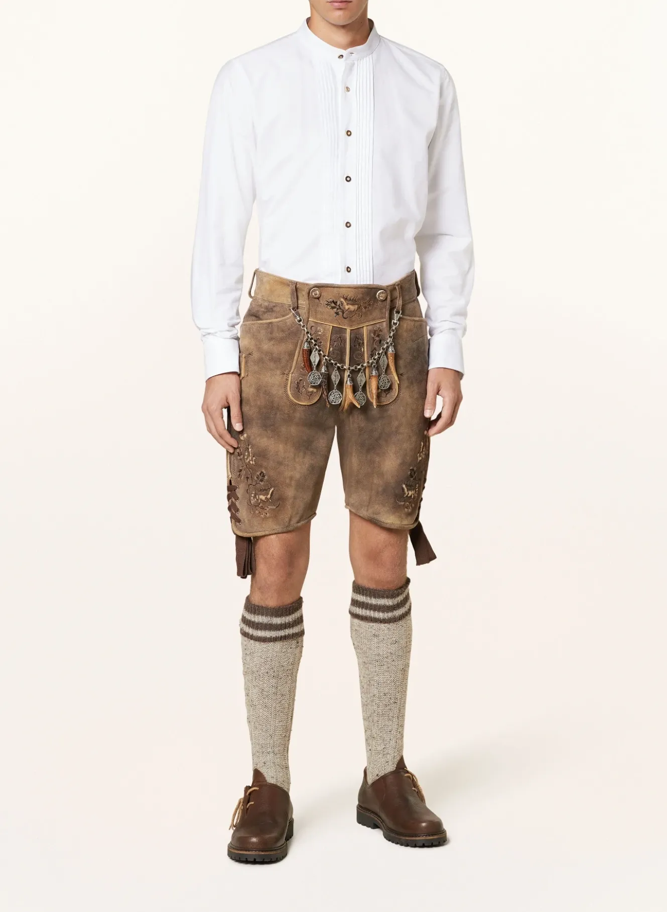Trachtenhemd FIPS Slim Fit mit Stehkragen