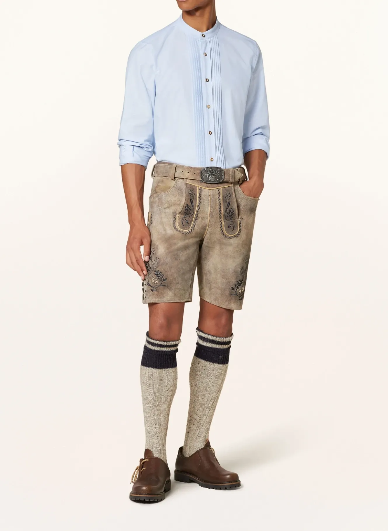 Trachtenhemd FIPS Slim Fit mit Stehkragen
