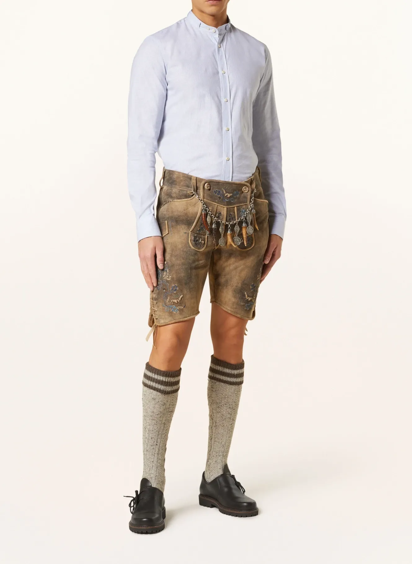 Trachtenhemd LENZ Slim Fit mit Stehkragen