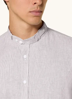 Trachtenhemd LENZ Slim Fit mit Stehkragen