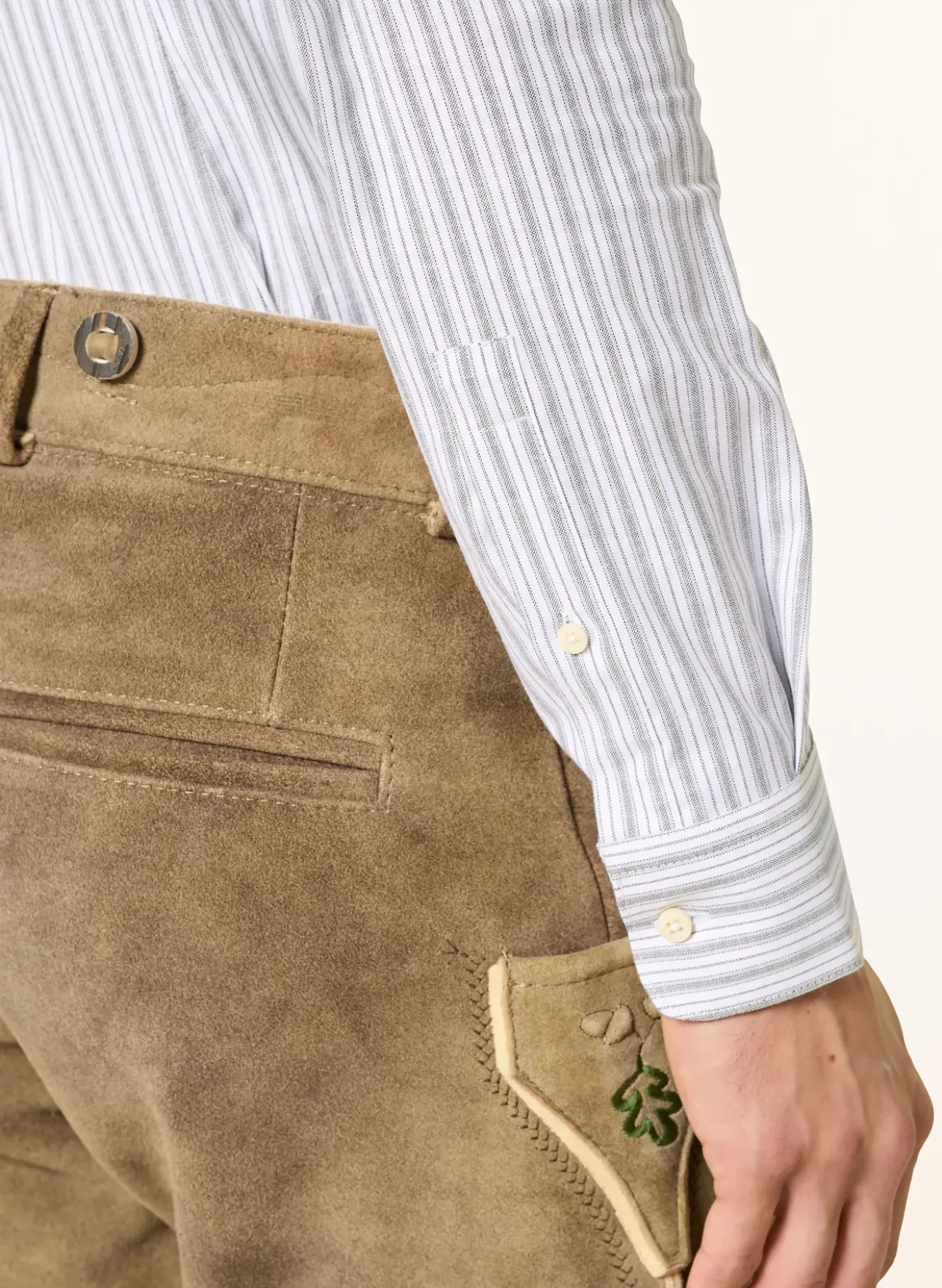 Trachtenhemd LENZ Slim Fit mit Stehkragen