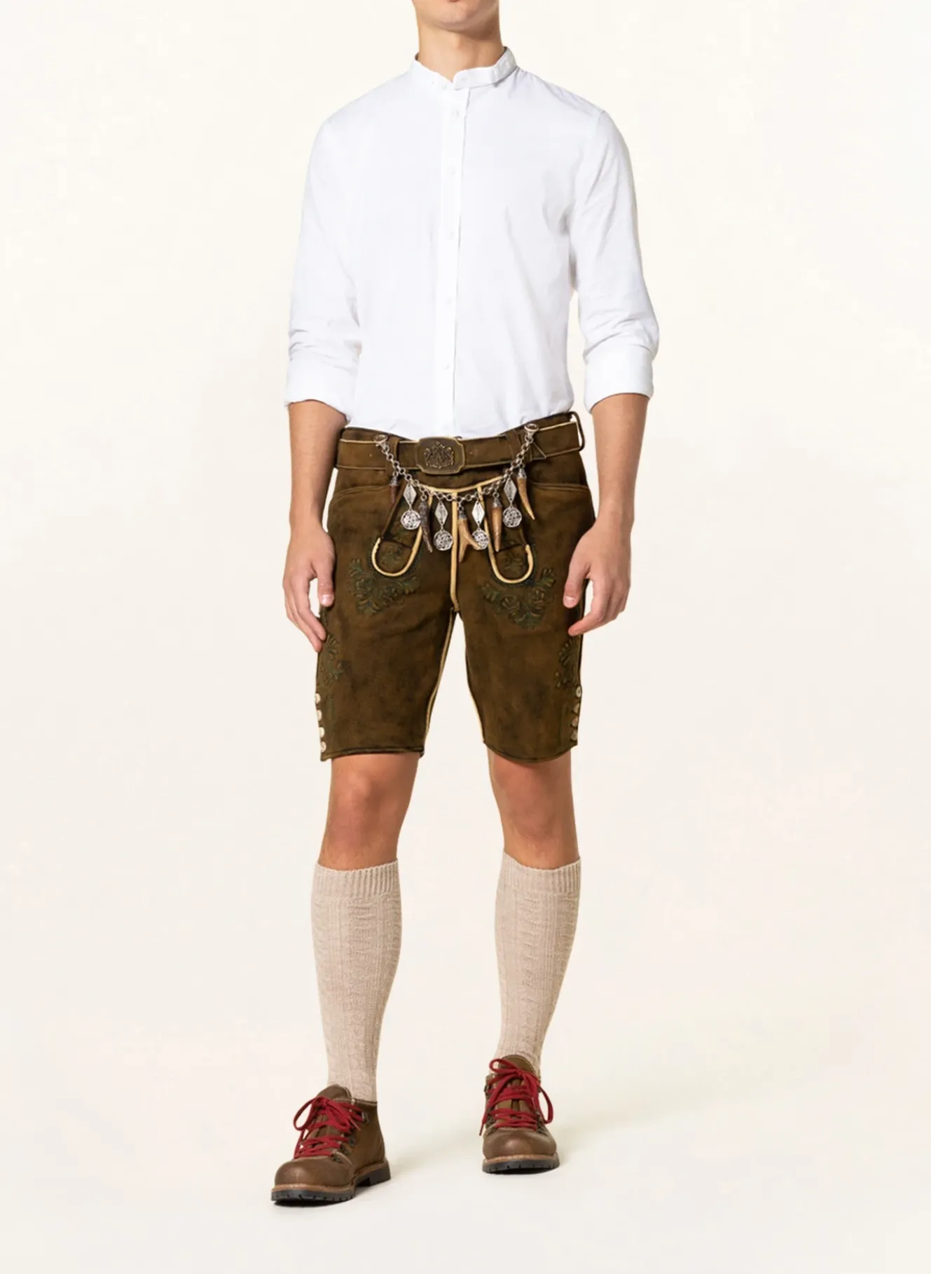 Trachtenhemd Slim Fit mit Stehkragen