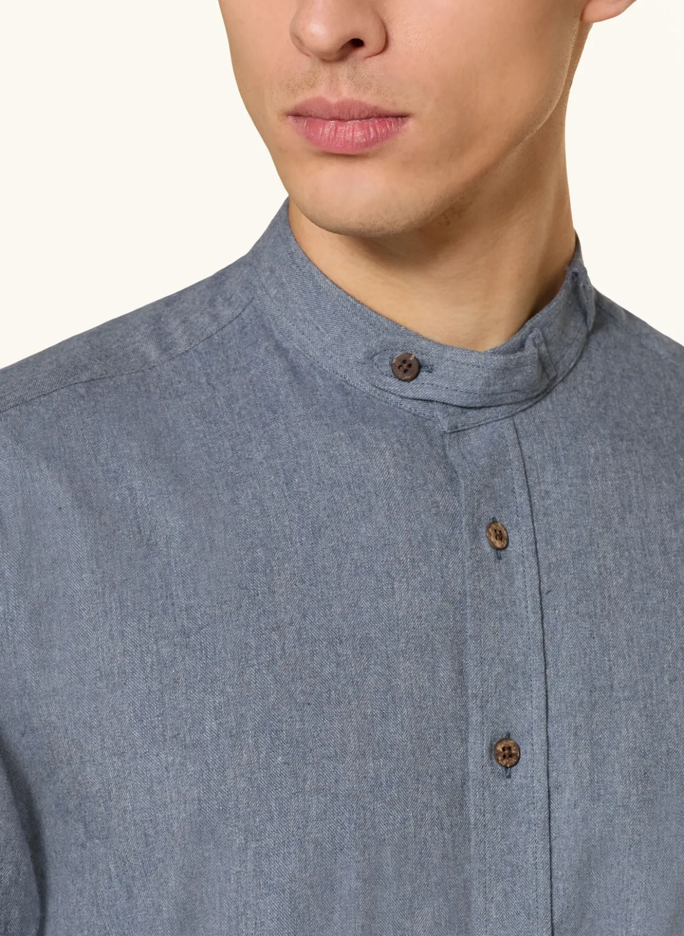 Trachtenhemd Tailored Fit mit Stehkragen