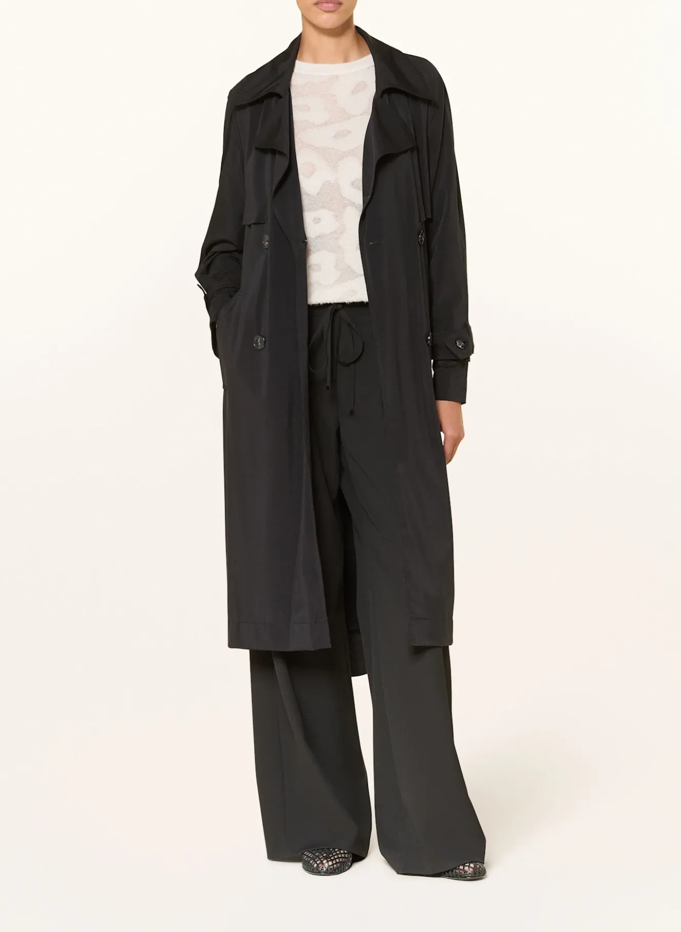 Trenchcoat aus Jersey