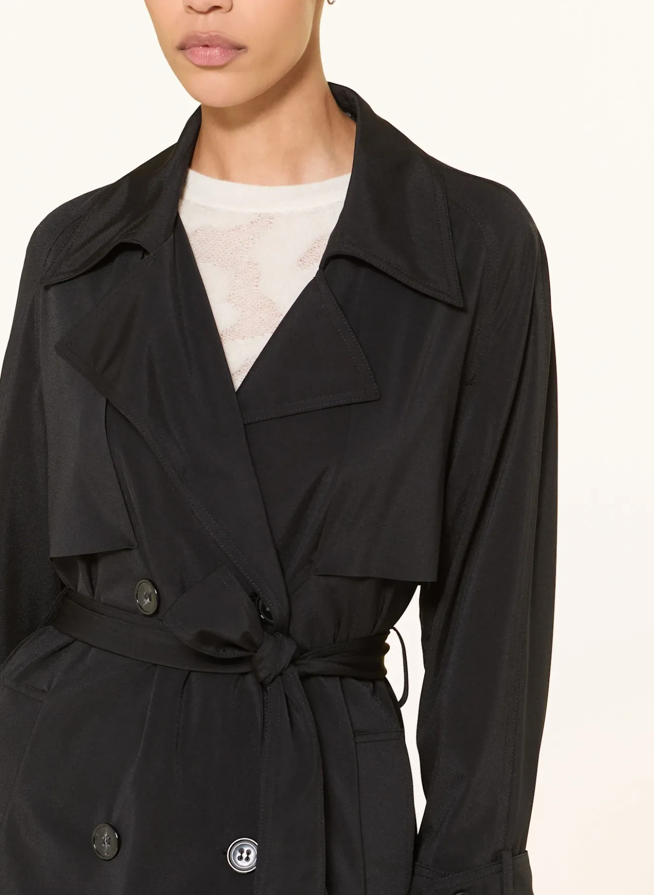 Trenchcoat aus Jersey