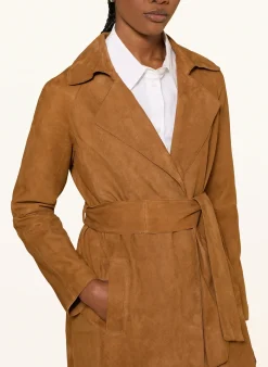 Trenchcoat aus Leder