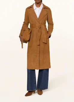 Trenchcoat aus Leder