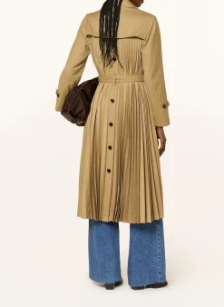 Trenchcoat mit Plissees