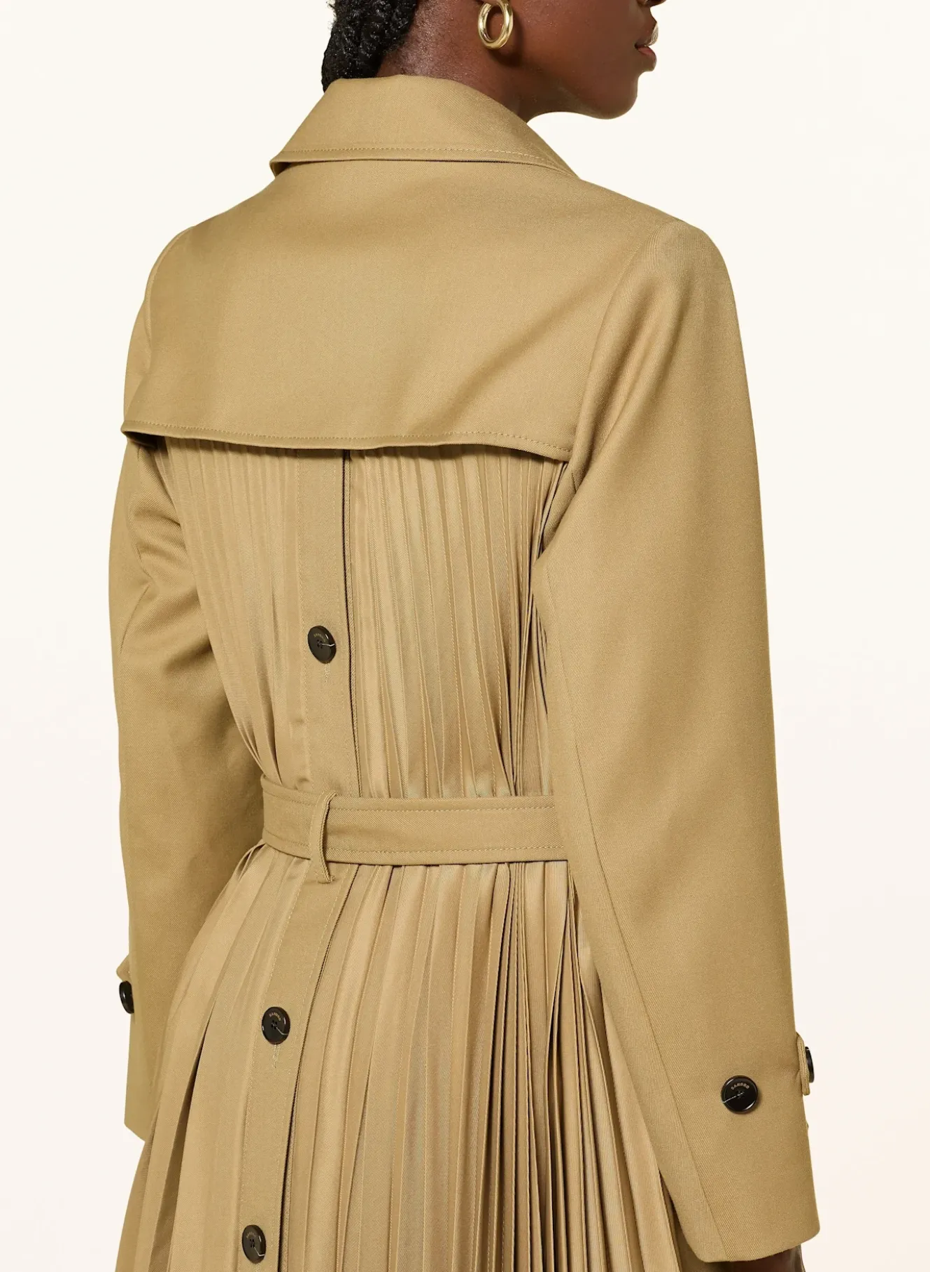 Trenchcoat mit Plissees