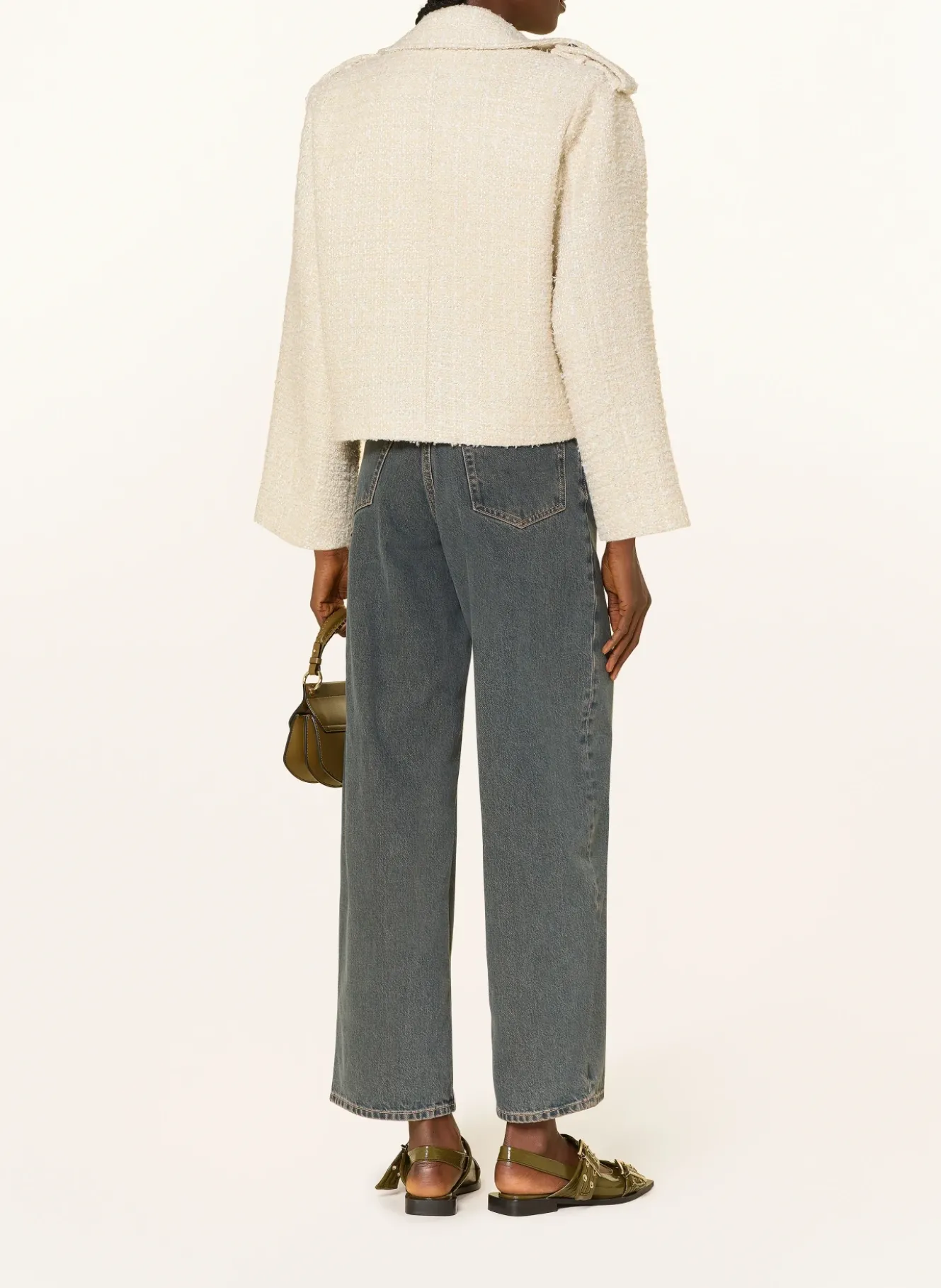 Trench-Jacke aus Bouclé