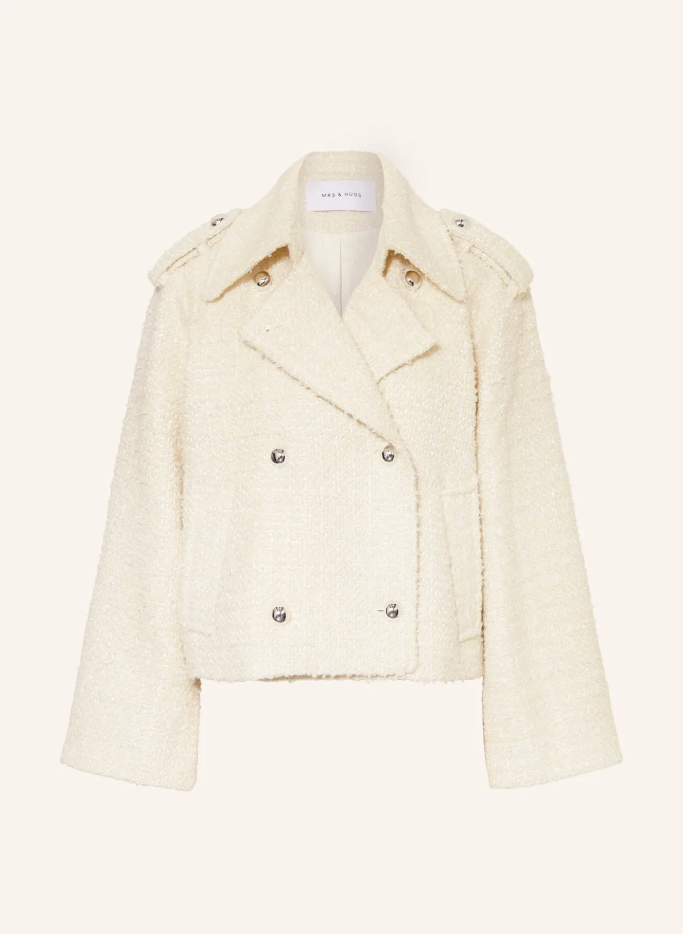 Trench-Jacke aus Bouclé
