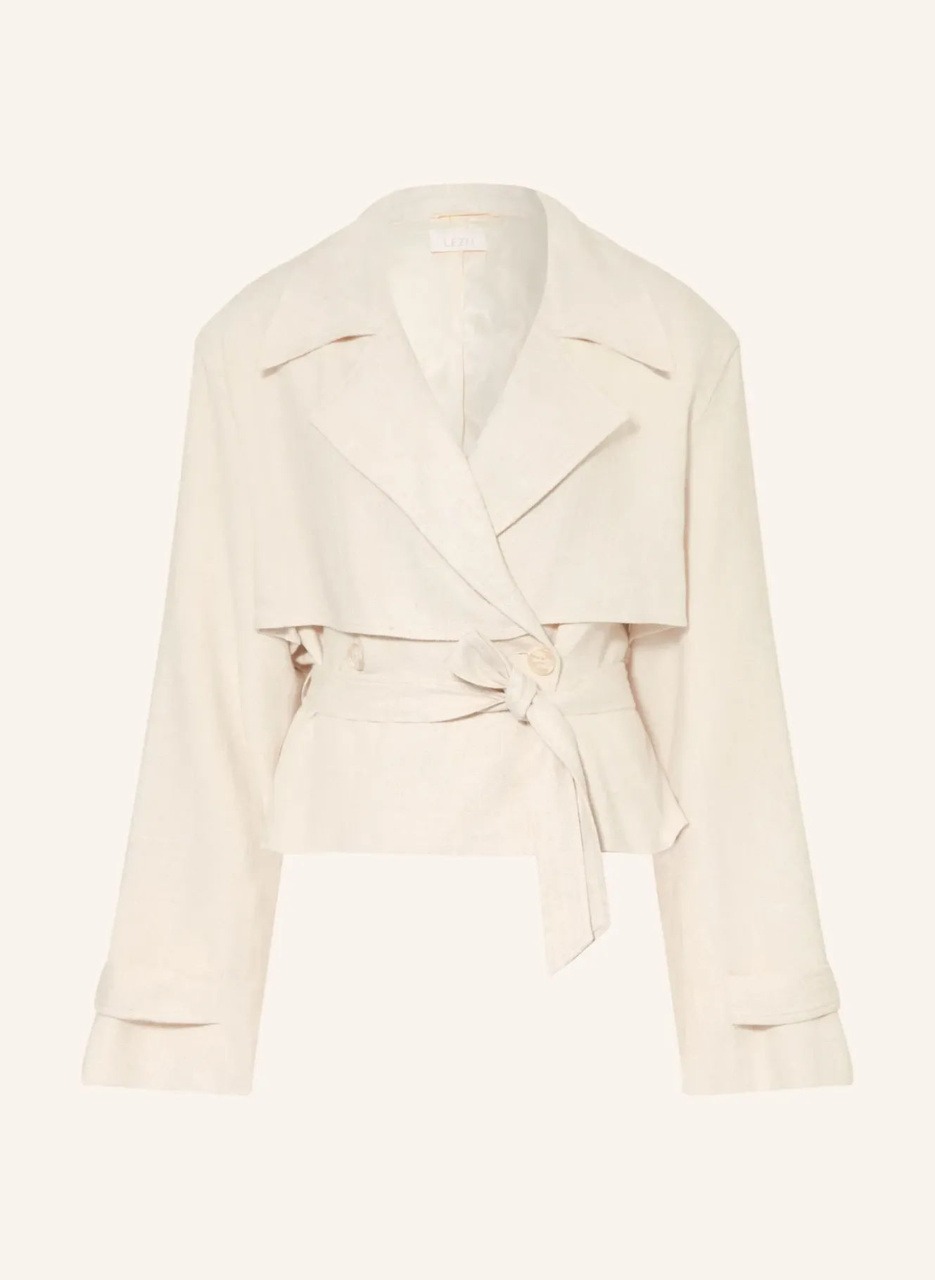 Trenchjacke EDDA mit Leinen