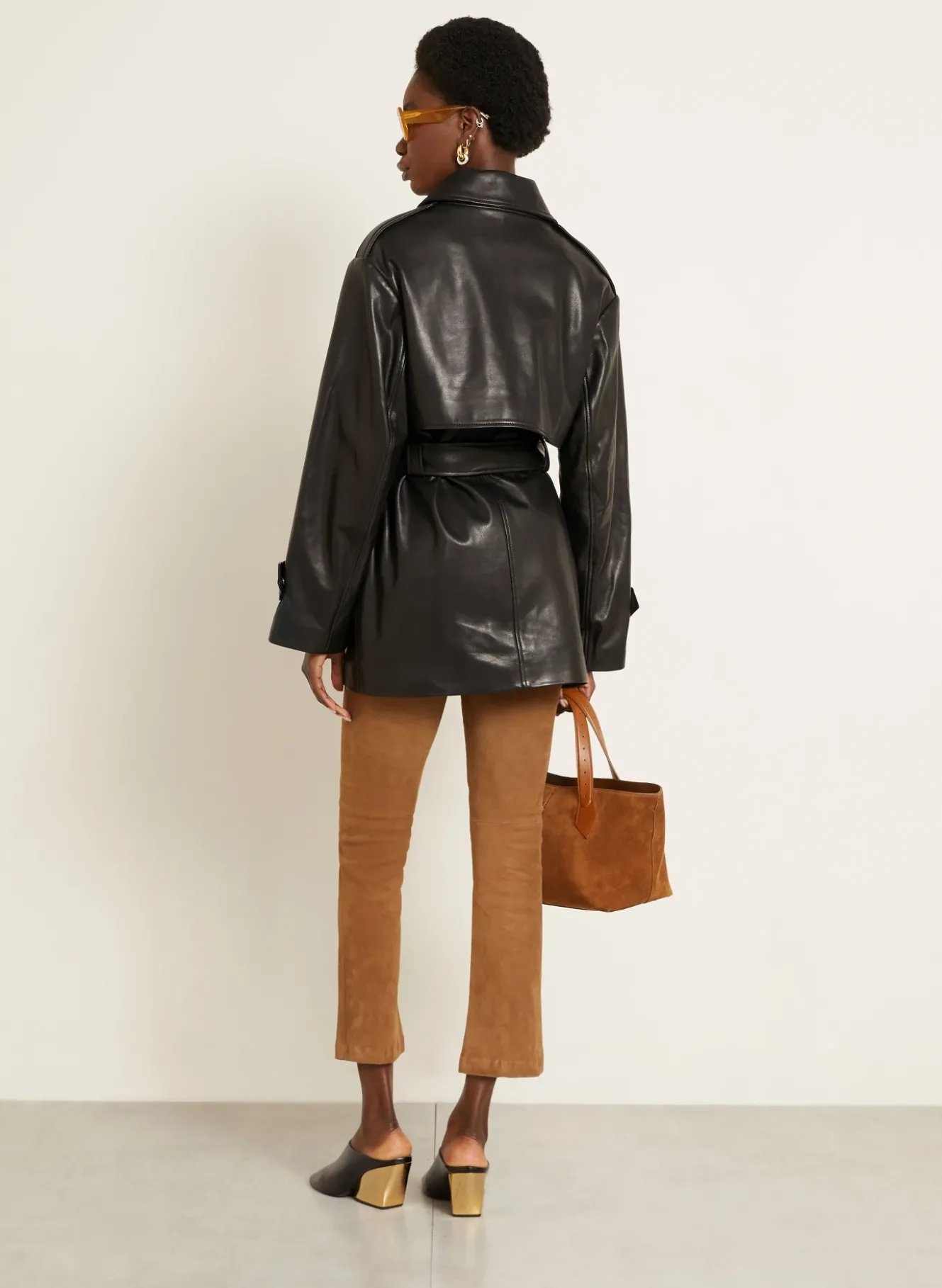 Trench-Jacke PRIYA aus Leder