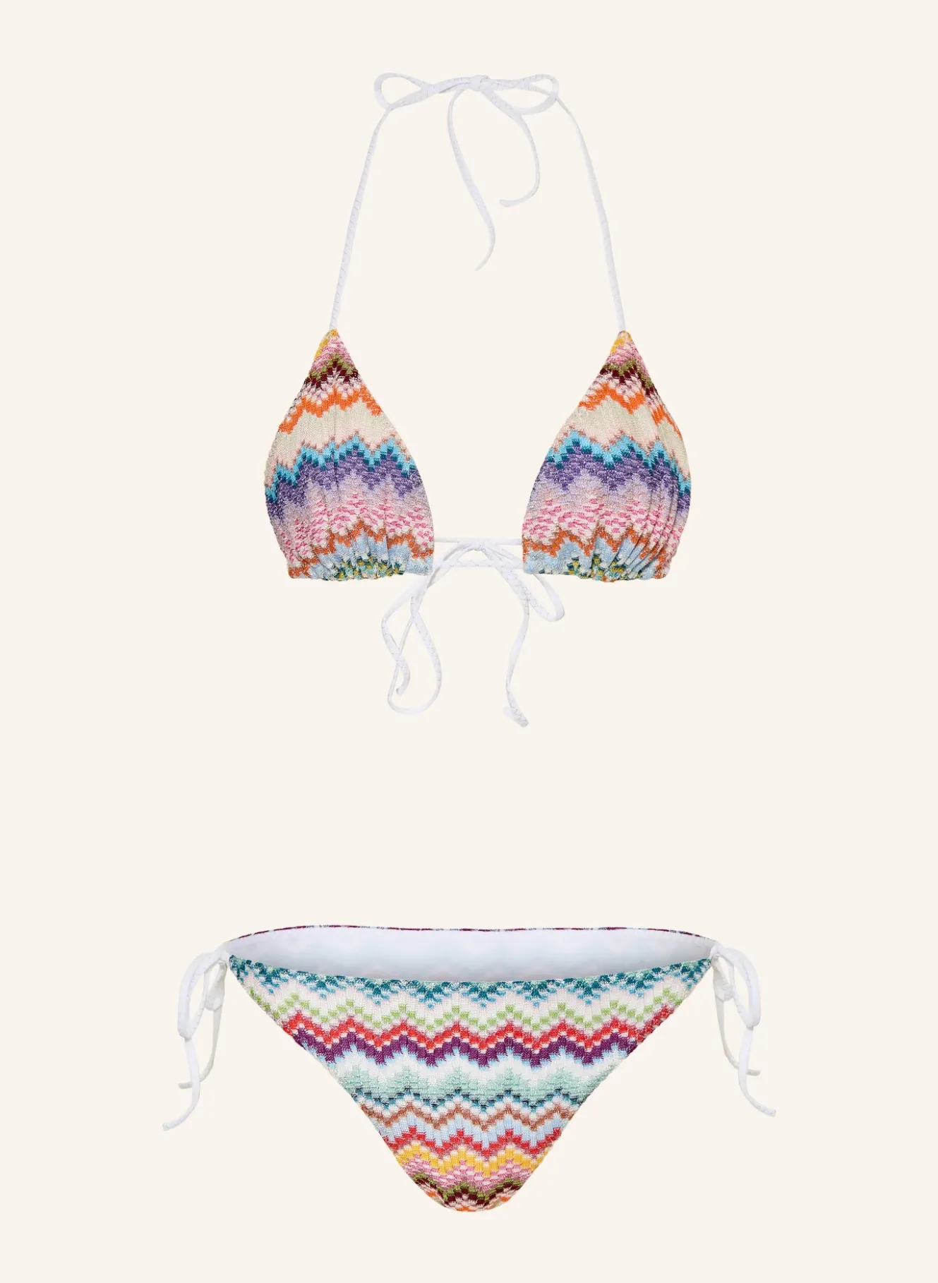 Triangel-Bikini mit Glitzergarn