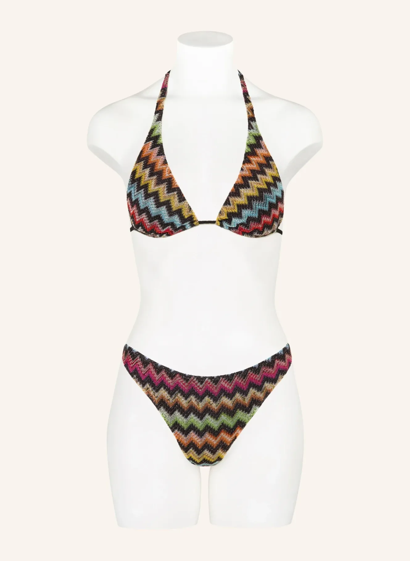 Triangel-Bikini mit Glitzergarn