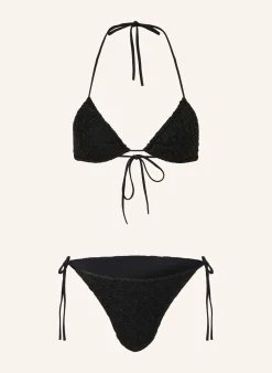 Triangel-Bikini mit Glitzergarn
