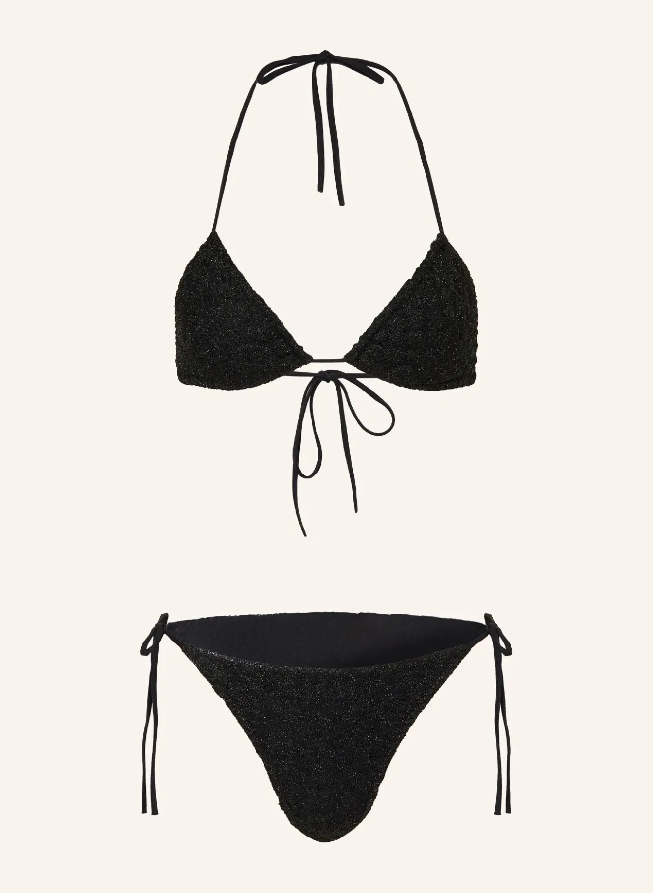 Triangel-Bikini mit Glitzergarn